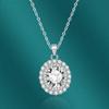 BELLA BOX Oval Pendant Necklace Multiple Colour Fashion Wedding Engagement Jewelry