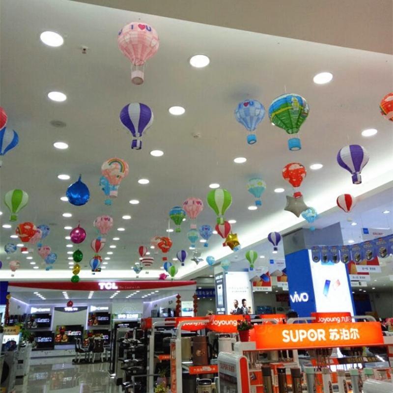 Товар 1 шт. Санта-Клаус Лось Воздушный шар 12 дюймов Бумажный фонарь Абажур DIY Поделки Подвесной потолочный Рождественские украшения Товары для вечеринки