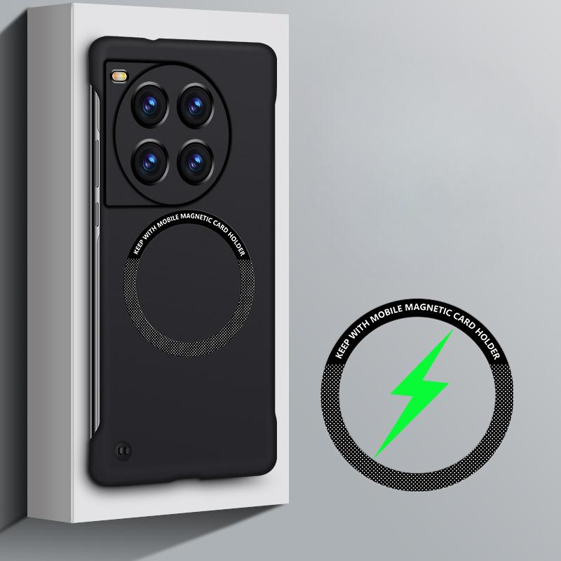 Для Oneplus ACE 3 PRO 3V Magnetic для Magsafe Безрамный жесткий чехол для ПК для One Plus ACE3 Pro 3 V 2v Беспроводная зарядка Матовый чехол-накладка Ультратонкий