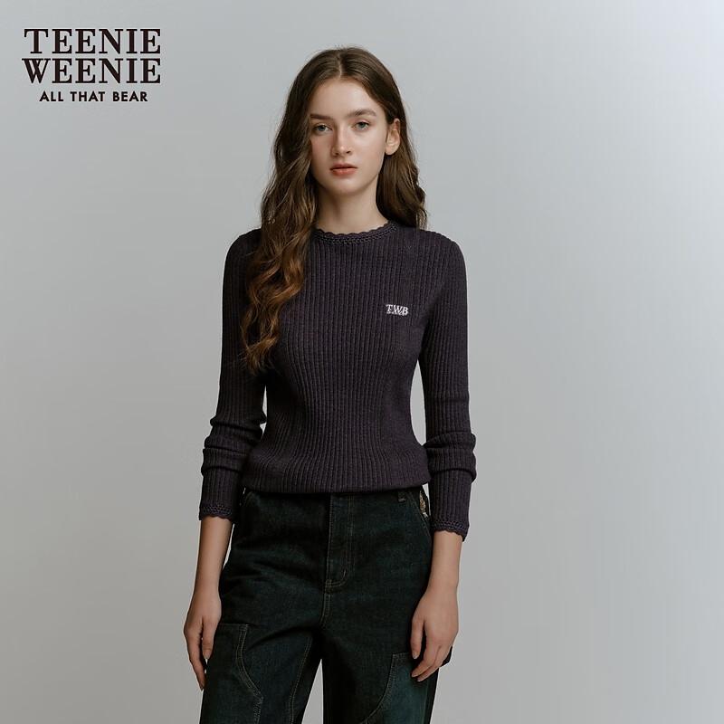 Teenie Weenie Bear Hand-Crocheted Textured Knit Sweater