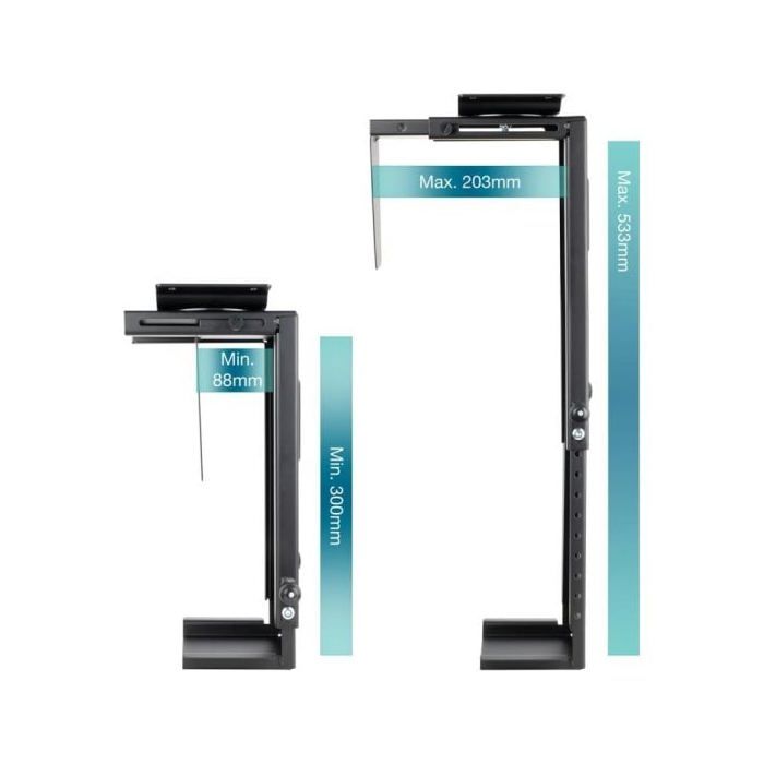 TooQ TQMUD01 Soporte para CPU Bajo Mesa/Pared Máx 10Kg