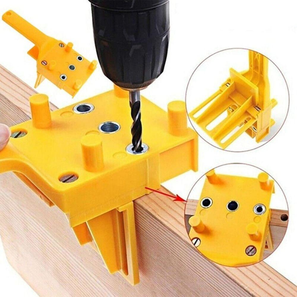 Straight Hole Clamp Carpentry Dowel Joints Carpenter Clamp Drill Guide  For Drill Bit Hole