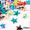100 шт. бирюзовых морских черепах в виде звезды Чжухай, красочные бусины морской жизни, бисер для рукоделия, изготовление ювелирных изделий, браслетов, ожерелий, цепочек для ног, принадлежности для самостоятельного изготовления