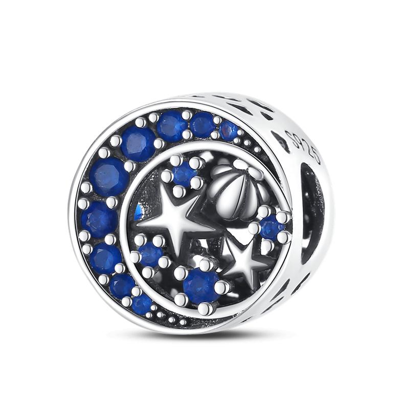 Новые мультяшные шармы серии «Космос и океан», подходят для оригинального браслета, бусины-шармы, ожерелье, женские медные украшения