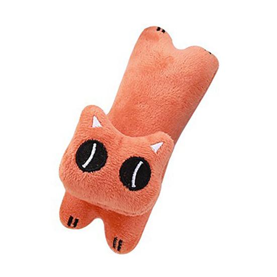 Pet Toy Realistic Animal Shape Bite-Resistant Plush Chew Toy with Catnip Relieves Boredom Simulation Modeling Teeth Cleaning