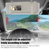 Universal Car Sun Visor Extender Anti-Glare Anti-UV Adjustable Interior Sun Blocker with Zipper Pocket and Side Opening Design