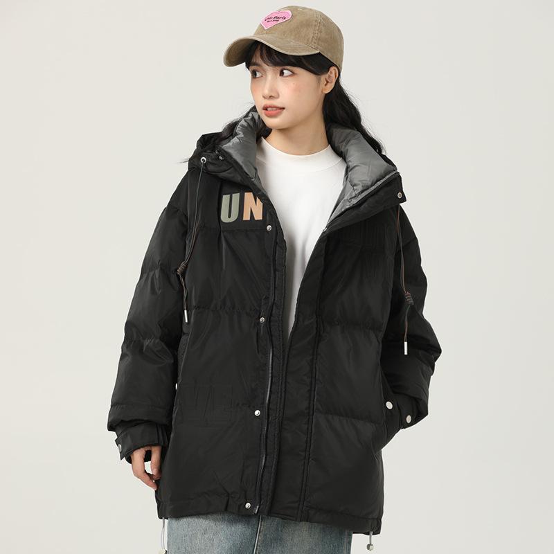 Зимняя утолщенная флисовая куртка на белом утином пуху для пары, модный универсальный топ