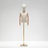 Child Dress Form Height-Adjustable Child Mannequin Torso Dress Form with Wooden Arms Stable Clothing Display Model Sturdy
