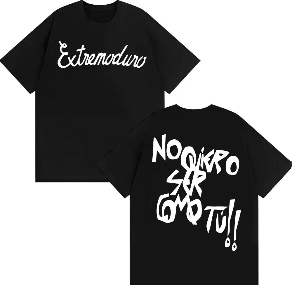 Rock Band Extremoduro Album Printed Tshirts Unisex Women High Quality Loose Cotton T Shirt Fashion Trending Oversized Tshirt