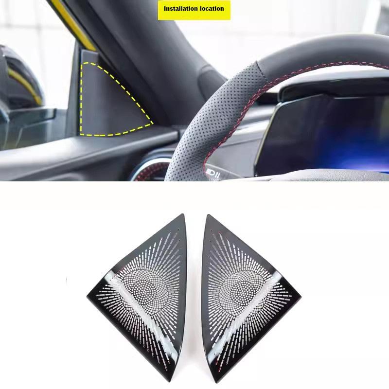 For Chevrolet Trax 2023 2024 steel A Pillar Stereo Speaker Door Speaker Audio Handle Pull Hood Loudspeaker Interior Accessories