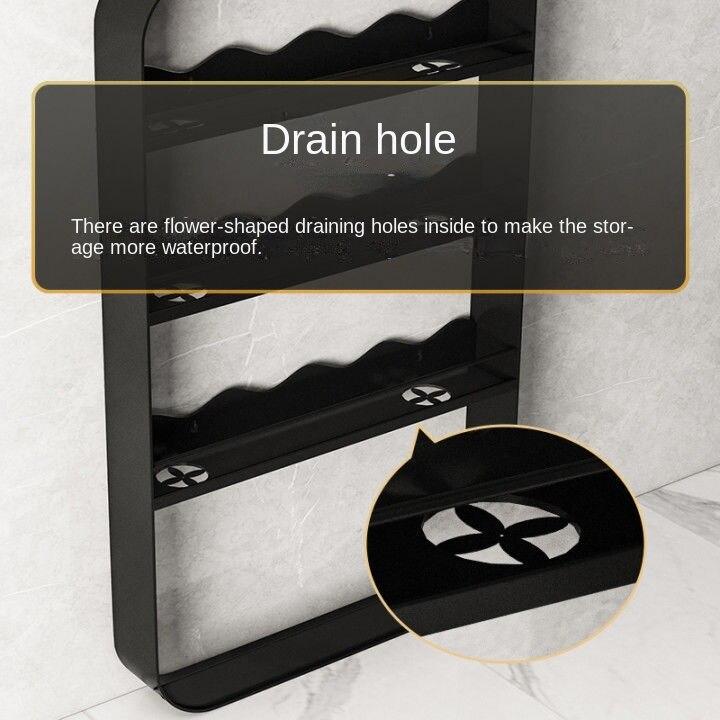 Настенная полка для унитаза, умывальник, настенная неперфорированная полка для хранения туалетной косметики