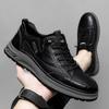 New Men's Genuine Leather Casual Shoes New Luxury Handmade Outdoor Running Shoes Business Antiskid Men Sneakers Tennis Masculino