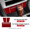 MOB2  Real Soft Carbon Fiber Sticker For Chrysler 300 300C For Dodge Charger Magnum 2005 2006 2007 Car Ashtray Panel Trim Accesories