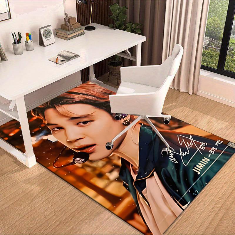 K-pop BT music group Carpet, Chair Rug,Rug for Office Bedroom living rooms, Doormat decor Fan Gift Christmas Gift