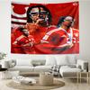 Fc Bayern Munich Star Printed Tapestry, for Bedroom,Livingroom, dormitory, Large Wall Decor, Fabric Decor Fan Birthday Gifts