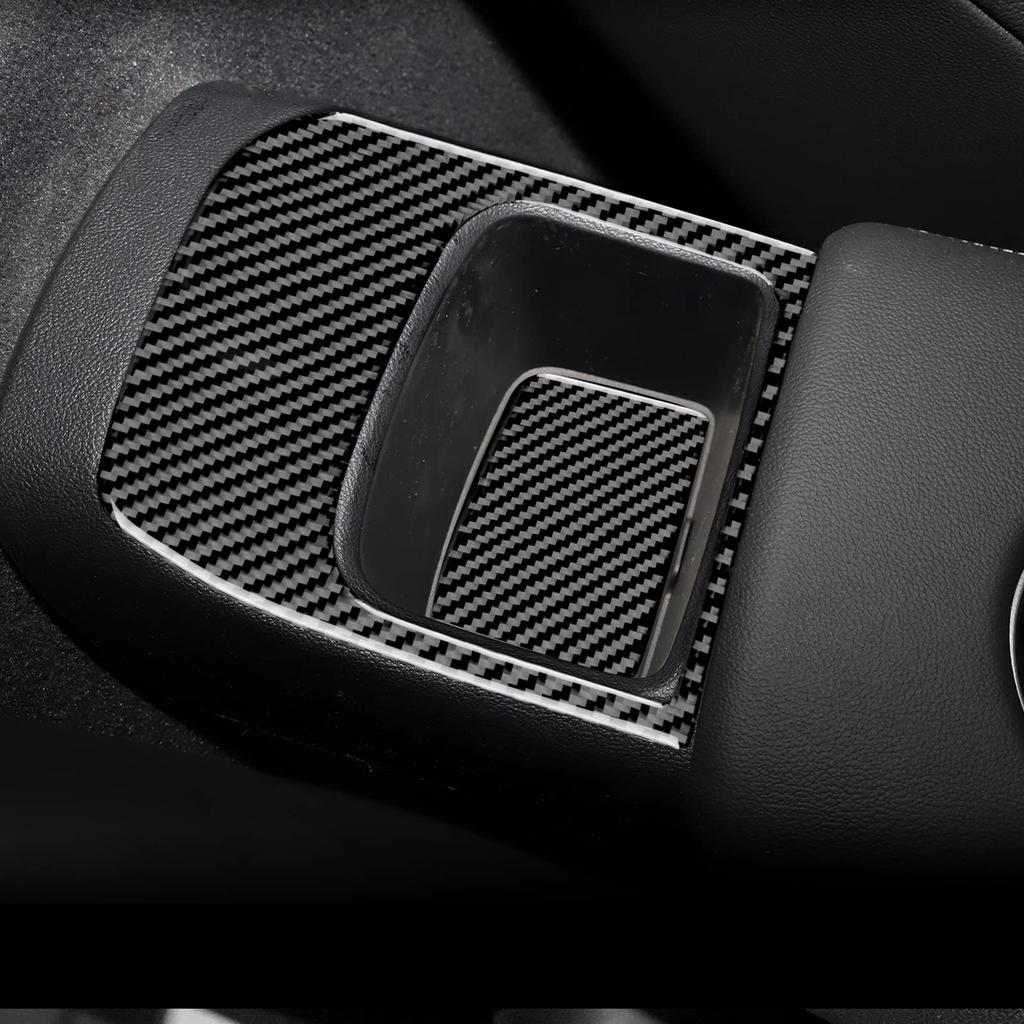 AIRSPEED Toyota Supra GR A90 A91 MK5 Exclusive Real Hard Carbon Fiber Accessory Parts Car Storage Box Switch Decoration Frame Sticker Stylish Decal