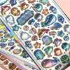 4Pcs Cute Creative Cartoon Bear Rabbit 3D Relief Stickers Marine Animals Jelly Crystal Sticker Luggage Guitar Diy Kawaii Decals