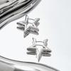 1 пара модных серег-колец со звездой для женщин для повседневного украшения