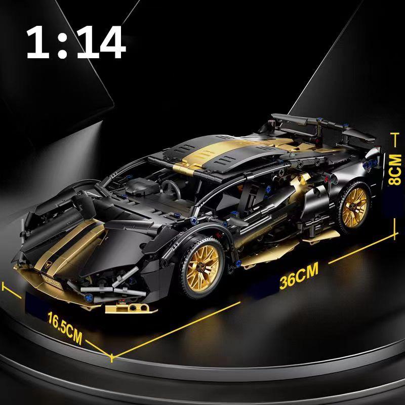 Техника, черное золото, скоростной автомобиль, строительные блоки, гоночные кирпичи, игрушки для детей, подарок на День Благодарения, Рождество