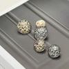 5pcs Creative Magma Pattern Buttons Luxurious Transparent Resin Shank Buttons Apparel Accessories
