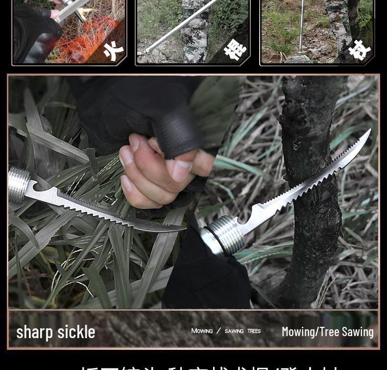 Многофункциональная складная лопата для улицы: Марганцевая сталь, Идеально подходит для кемпинга, рыбалки, внедорожного использования и задач, выполняемых с помощью транспортного средства