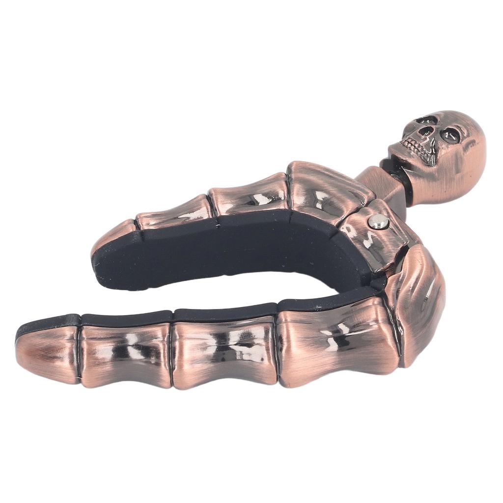 Гитарный каподастр с ручкой в виде черепа, фиксирующийся, мягкий силиконовый, устойчивый к царапинам каподастр для электроакустических гитар, укулеле