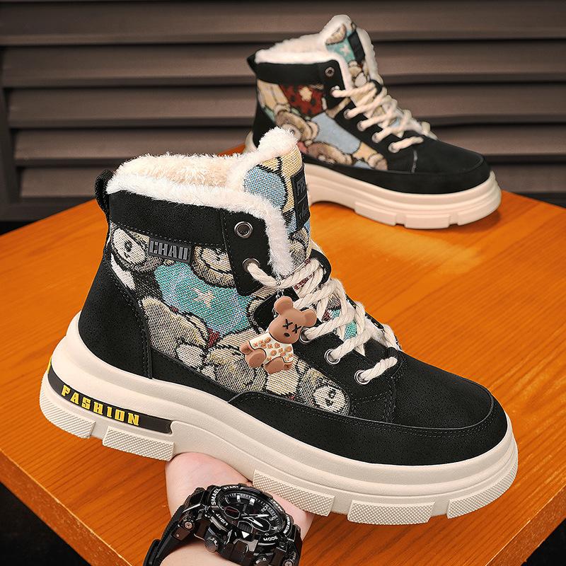 Ботинки мартин зимние новые высокие повседневные в британском стиле локомотивные средней высоты мужские ботинки