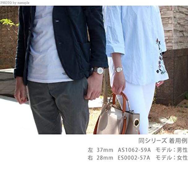 Citizen Парные часы Solar для него и для нее, с питанием Eco-Drive и радиоуправлением, для пар, AS1062-08A ES0002-06A,