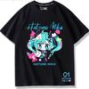 Second Dimension Anime Hatsune Miku Fashion Trend New Cotton Top Short Sleeve T-shirt Unisex