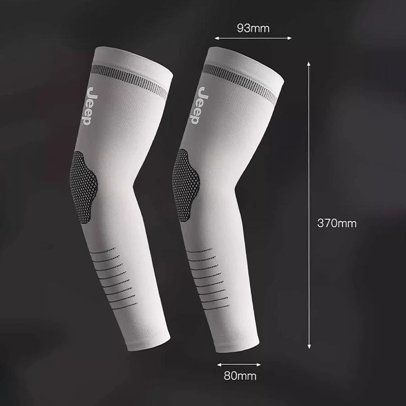 Ледяные рукава Мужские Защита от солнца и УФ-защита Длинные рукава Свободные Летние Спортивные Велосипедные Высокоэластичные Ледяной шелк Налокотники