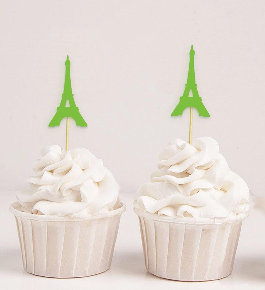 Дарлинг Сувенир| Ботворезы для капкейков с Эйфелевой башней| Десертные украшения для свадебной вечеринки - упаковка