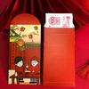 6Pcs Chinese New Year Red Envelopes 2025 Lunar Yera of The Snake Red Money Pocket Spring Festival Lucky Hong Bao