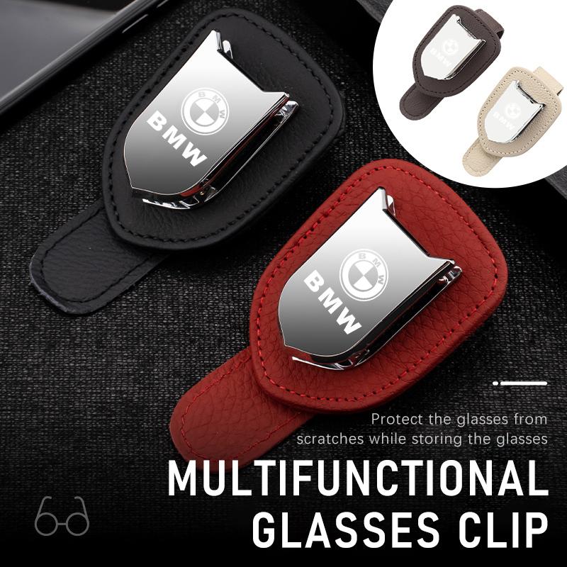 For BMW Car Sun Visor Sunglasses Storage Clip Card Holder Accessories G30 G20 M3 M5 E91 E92 E93 E36 E70 X3 X4 X5 X1 E39 F30