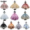 Fashion Ballet Dress For Barbie Doll Outfits 1/6 Dolls Accessories Dancing Clothes 3-layer Skirt Rhinestone Party Gown Kids Toy