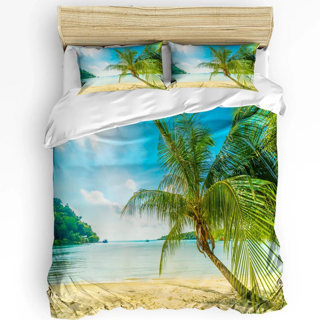 Tropical Arbor Pirate Ship Plank Duvet Cover 3pcs Bedding Set Home Textile Quilt Cover Pillowcases Bedroom Bedding Set No Sheet