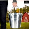 KADAX Wiadro Ogrodowe Wiaderko Ocynkowane metalowe 10 L