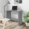 815334 vidaXL Desk Sonoma Grey 100x50x76 Cm Engineered Wood