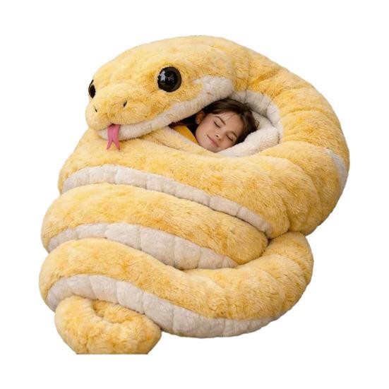 Плюшевый спальный мешок-конверт для взрослых Кот Лягушка Акула Змея Кролик Мешок для сна Домашний Путешествия Холодная погода Мужчины Женщины Плюшевый животный коврик для сна