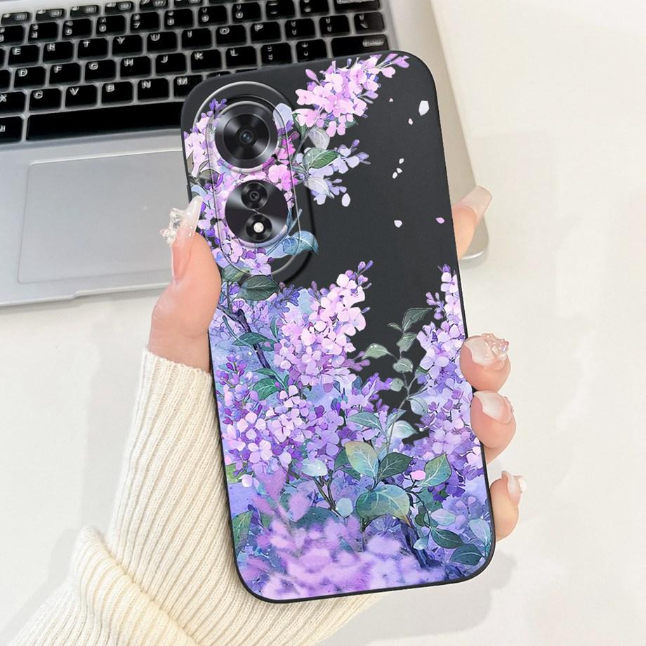For Oppo A60 4G CPH2631 Case Cover Oppo A80 CPH2631 Soft Silicone TPU Flower Butterfly Girly Fashion Painting OppoA60 5G Funda