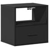 VidaXL Table de chevet murale noir 40x31x39,5 cm, armoire, table d'appoint, armoire de lit, armoire de chevet, table de nuit 848734