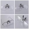 Detachable Clip-on Magnifying Glass 2X Magnification Clip on Eyeglass Loupe  Seniors Daily Use