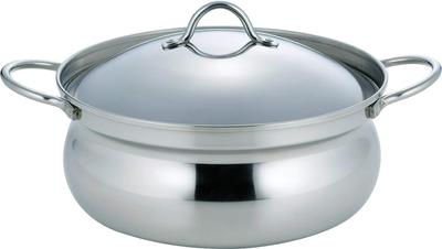 Японская нержавеющая сталь для 1-2 глиняных столешниц, не разобьется и не нагреется IH 41637 Горшок, 22 см, Люди, Горшок, Двуручный горшок,