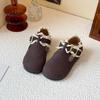 Мокасины для мальчиков и девочек Ретро Нескользящие Милые Детские Плоские Туфли Мягкая Подошва Новая Мода Детская Кожаная Обувь Липучка Элегантные
