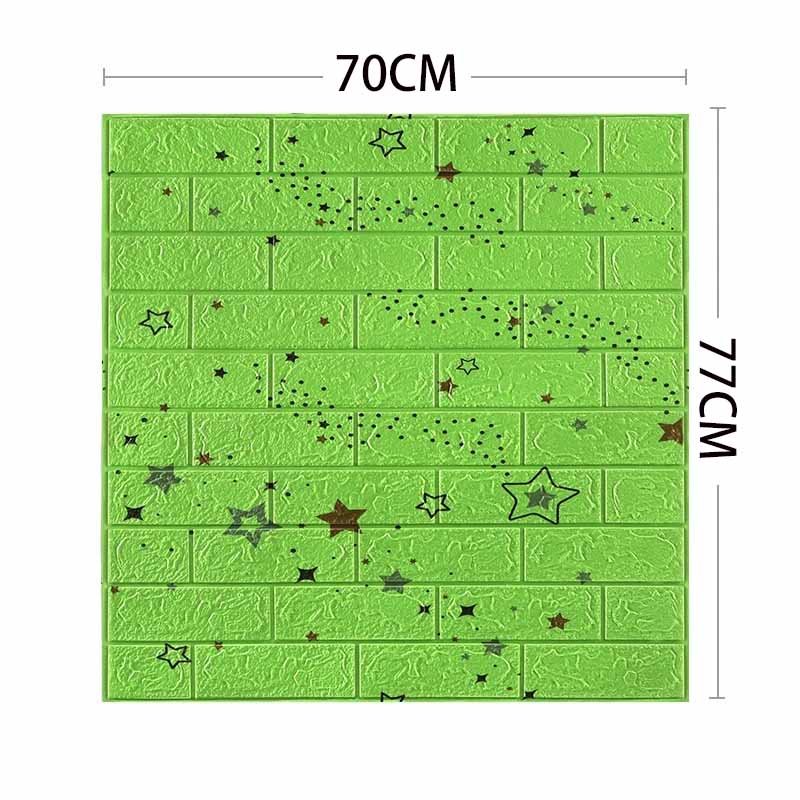 70*77см 3D Самоклеящиеся Водонепроницаемые Обои с Принтом Кирпичной Кладки Декор для Гостиной Спальни Съемная Наклейка на Стену DIY Настенное Покрытие