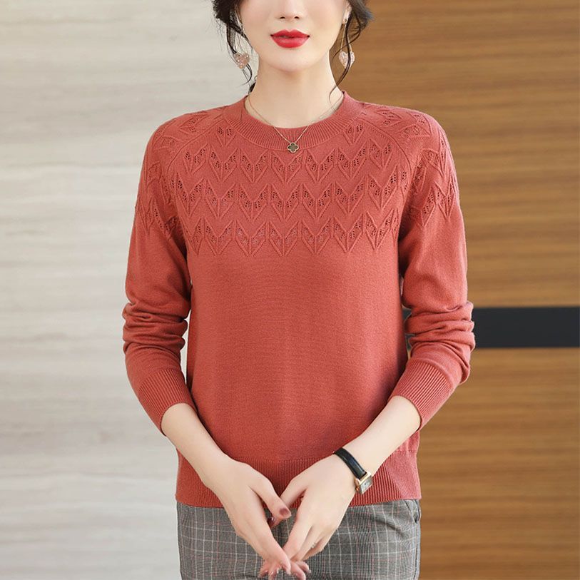 Свободный и утягивающий женский свитер осень-зима новый стиль ажурный узор рыбий хвост вязаный базовый свитер и топ