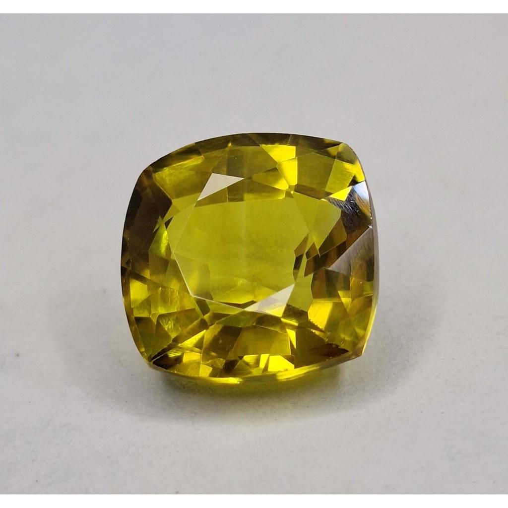 12-14 Ct Natural Yellow-Brown Citrine Cushion Cut Beautiful Certified Gemstone