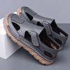 Fashion Comfort Leather Men Brand Trending Soft Sandals Summer Hollow Out Men Casual Leather Shoes Men's Leisure Beach Vacation Sandals