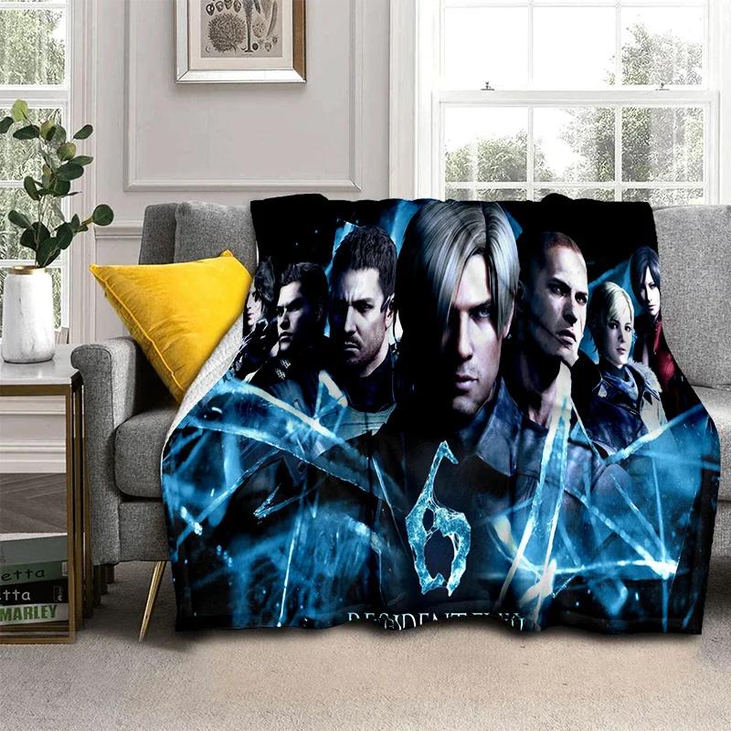3D R-Resident Evil Gamer Games Одеяло, мягкое одеяло для дома, спальни, кровати, дивана, пикника, путешествия, офиса, отдыха, одеяло, детское одеяло