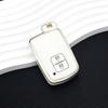 2 кнопки ТПУ чехол-брелок для Toyota CHR Avalon Land Cruiser Corolla Camry RAV4 Highlander Auris чехол для ключа дистанционного управления автомобилем
