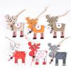 Vogue Hanging Ornaments Hang Design Wooden For Holiday Decor Christmas Tree Creative Colorful Christmas Decoration Elk Pendant For Parties  Gifts